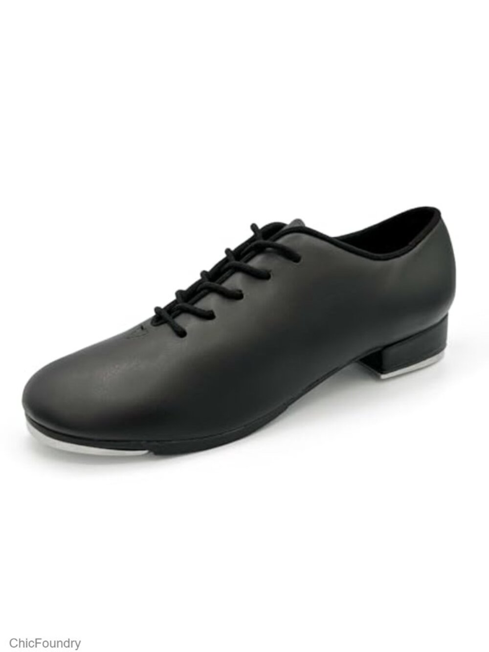 Vegan Leather Oxford Lace Up Tap Shoes, Flexible Molded Sole, Dancers